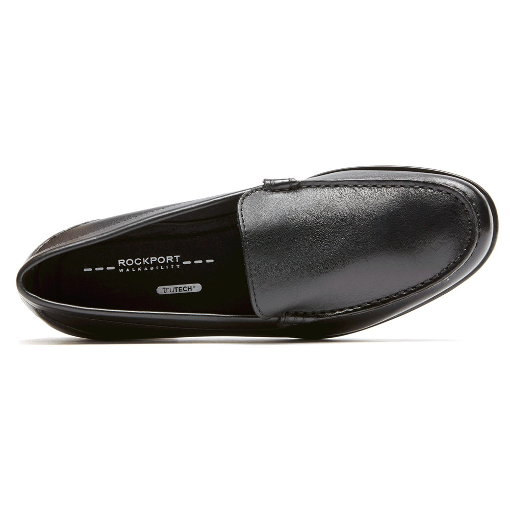 Rockport Loafers For Mens Black - Classic Venetian - FO2746019